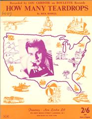 cover: How Many Teardrops, Lou Christie, Gesang, Gitarre, Klavier