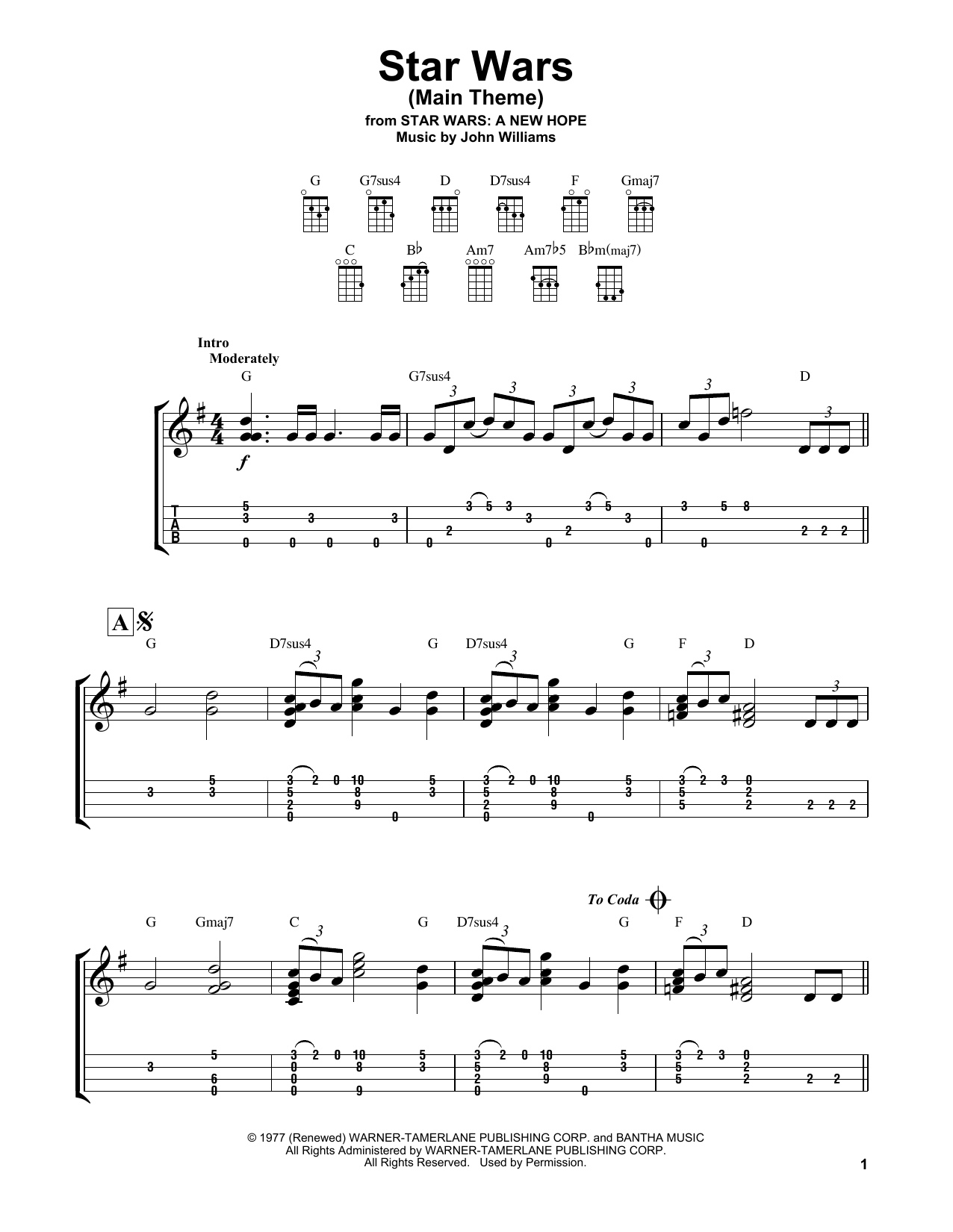Product gallery: Page 1 of 1 Star Wars (Main Theme), John Williams