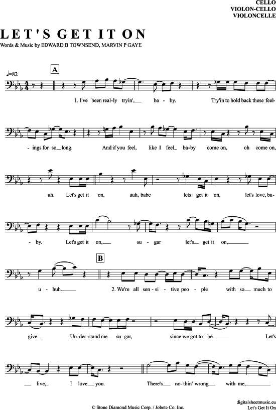 Produktgalerie: Seite 1 von 4 Let´S Get It On , Gaye, Marvin, (Violon-Cello)