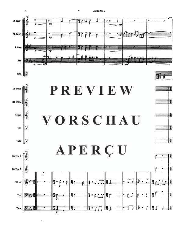 Produktgalerie: Seite 8 von 11 Quintet No. 2, , BlechblÀserquintett