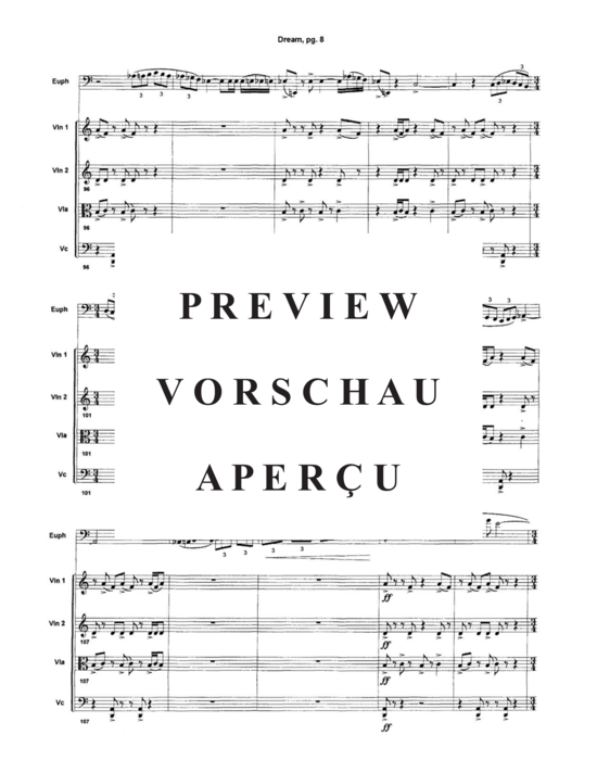 Produktgalerie: Seite 10 von 21 Dream , , (Quintett für Euphonium + Streicherquartett)