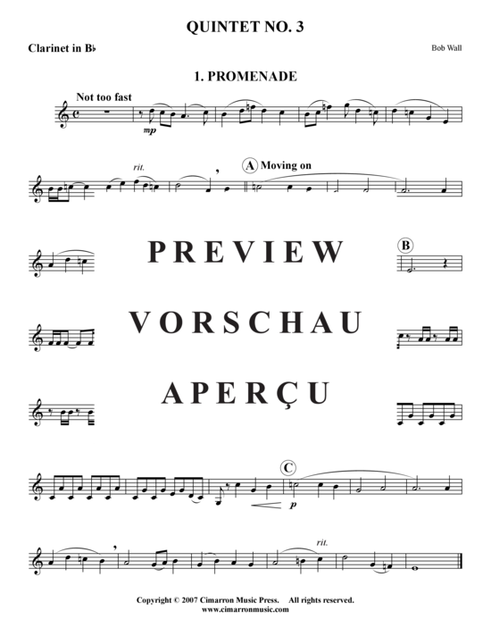 Produktgalerie: Seite 13 von 21 Quintett 3 Sätze , , (Holzbläser-Quintett)