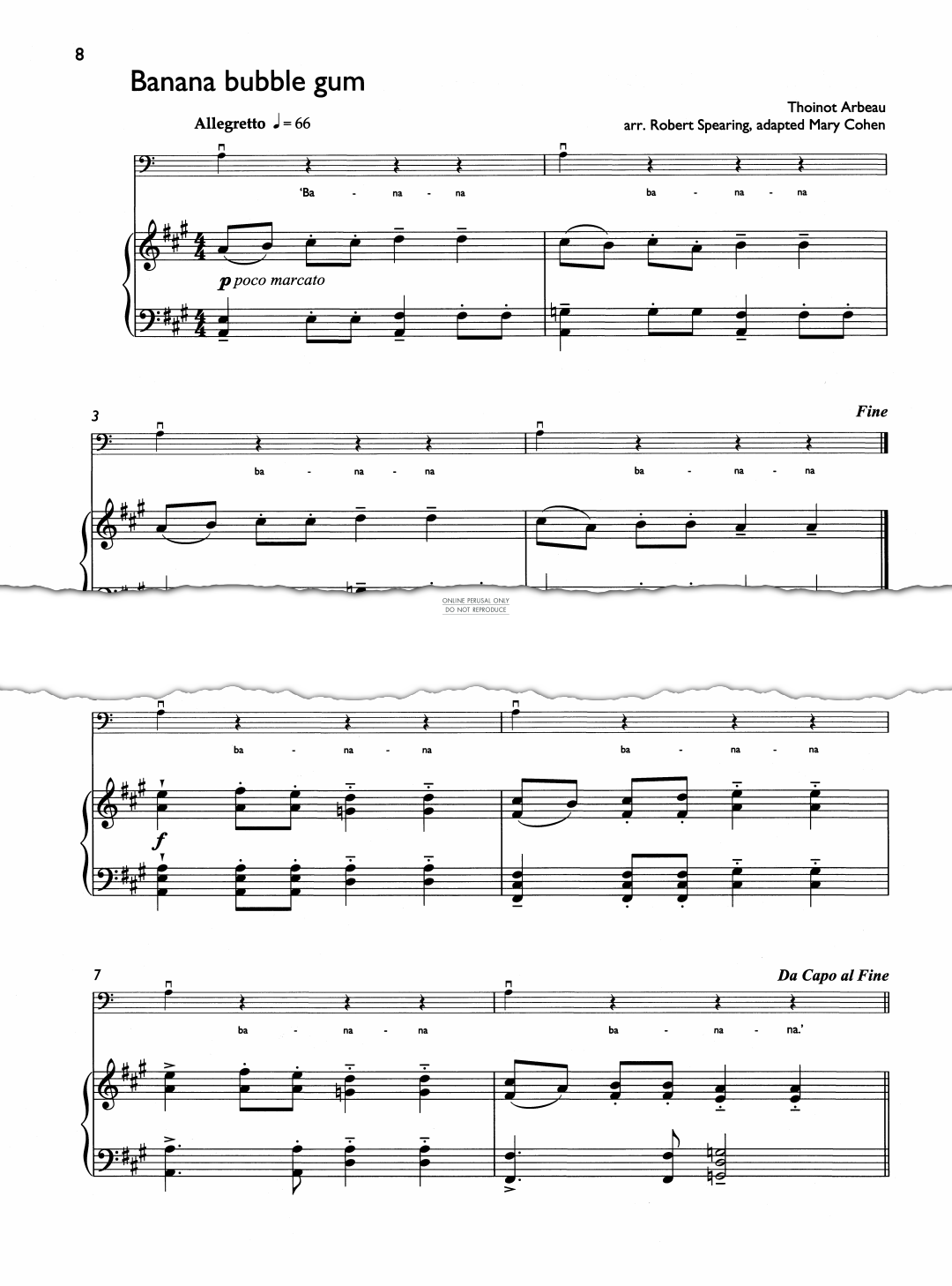 Produktgalerie: Seite 1 von 1 Banana Bubble Gum, Thoinot Arbeau, Gesang, Klavier, Violoncello