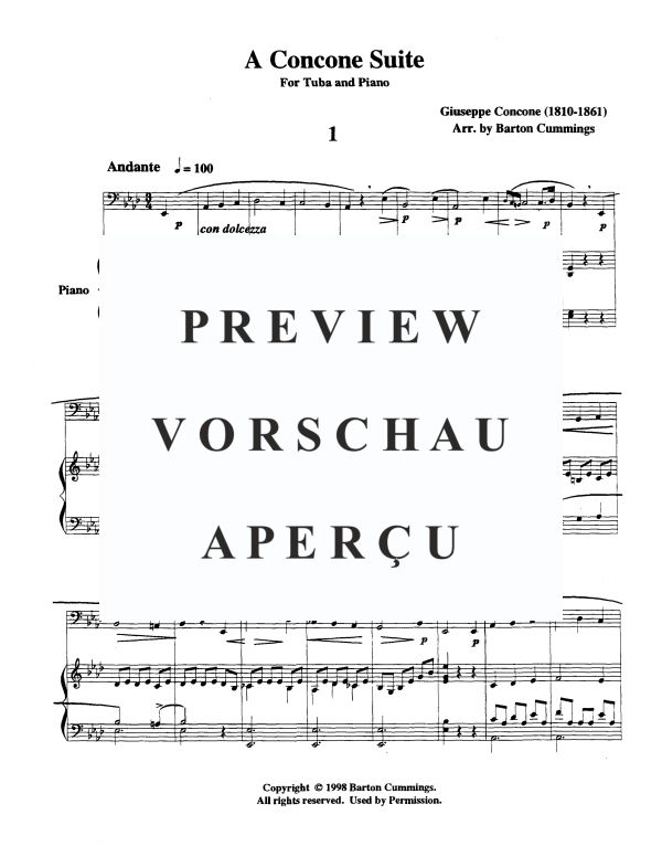 Produktgalerie: Seite 4 von 11 A Concone Suite, , Tuba und Klavier