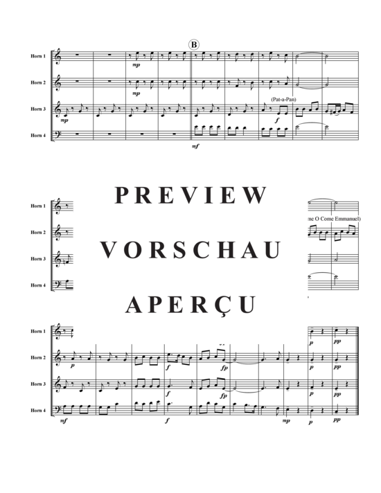 Produktgalerie: Seite 10 von 21 Weihnachtsvergnügen Teil 1 , , (Hornquartett)