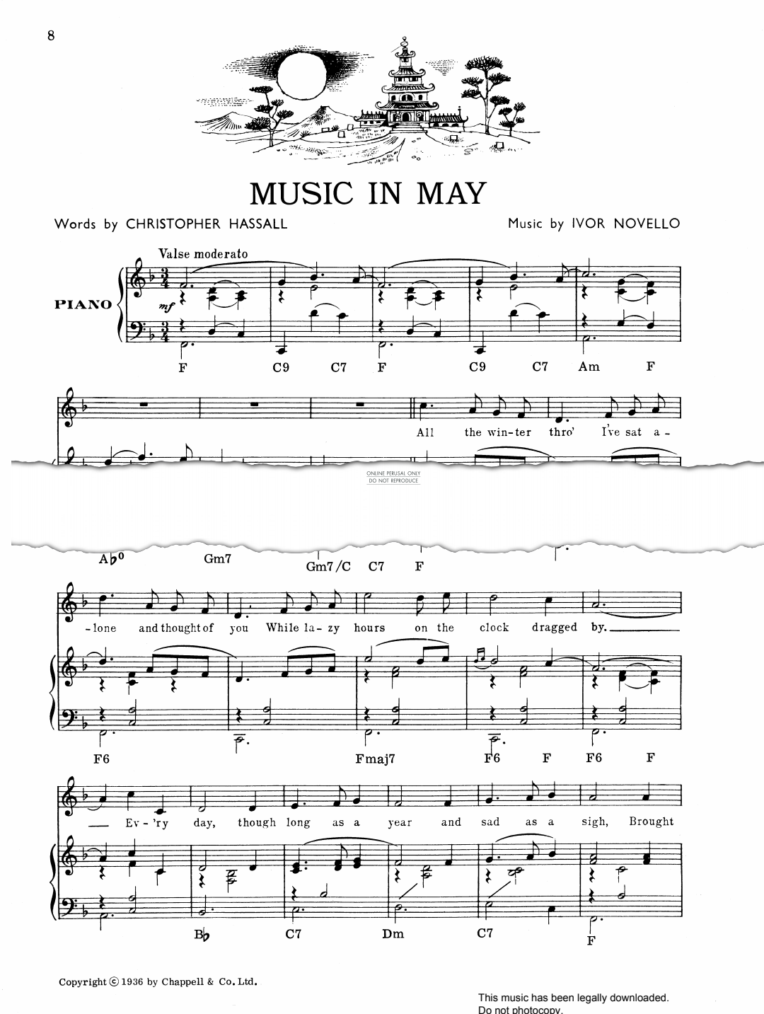 Produktbild zu: Music In May (from 'Careless Rapture')