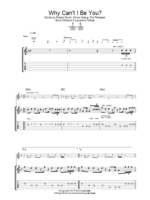 Product gallery: Page 1 of 1 Why Can't I Be You?, The Cure