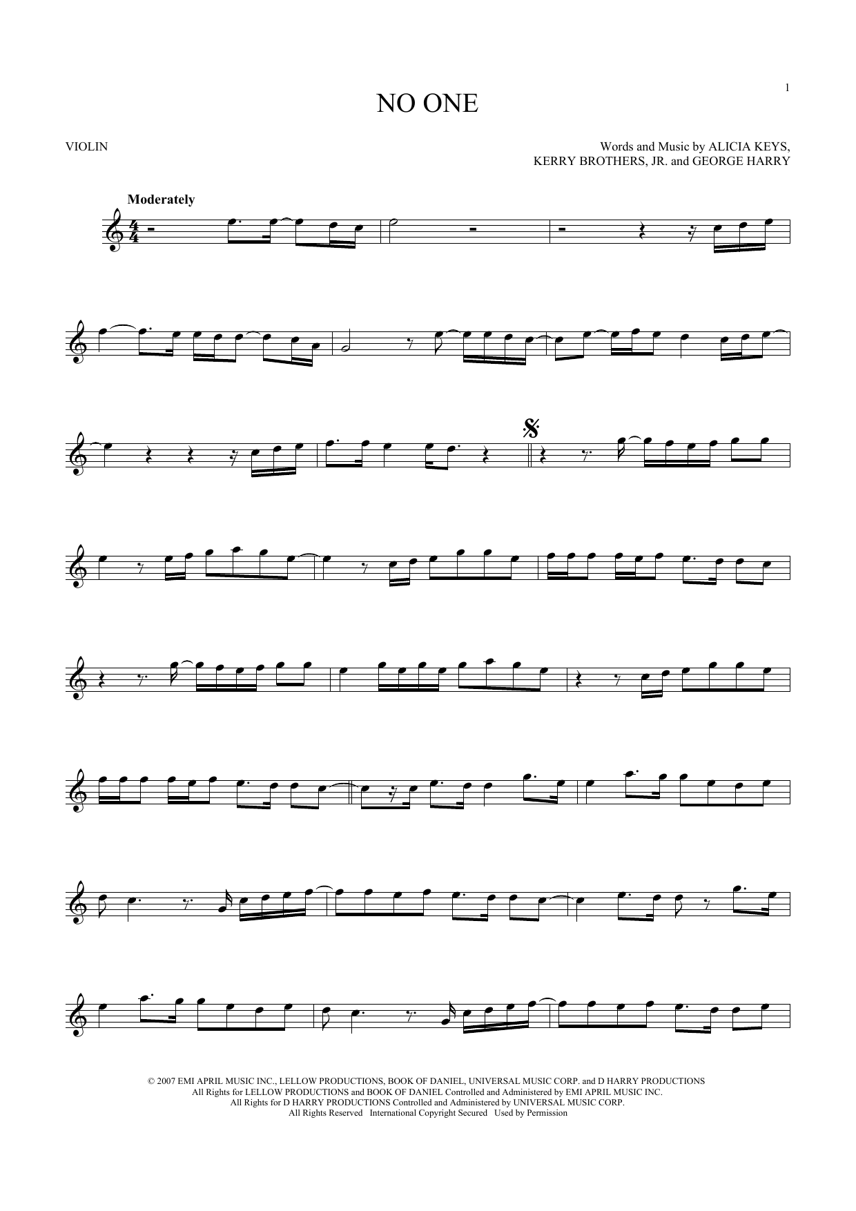 Product gallery: Page 1 of 1 No One, Alicia Keys