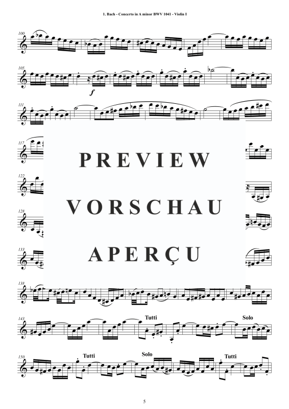 Produktgalerie: Seite 6 von 11 Seven Bach's String Quartet Concertos - Complete Parts, , Streicherquartett (nur Einzelstimmen