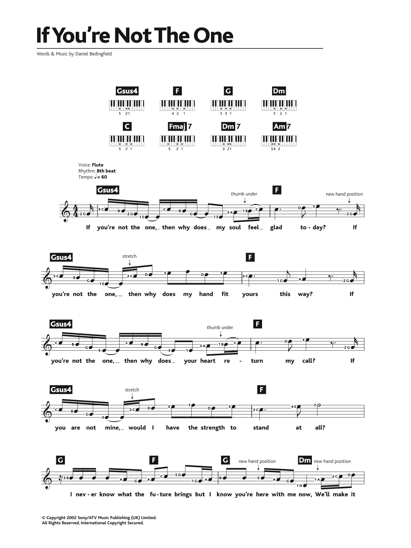 Product gallery: Page 1 of 1 If You're Not The One, Daniel Bedingfield