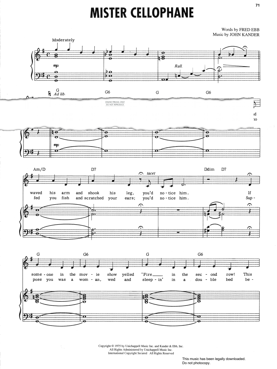 Produktbild zu: Mister Cellophane