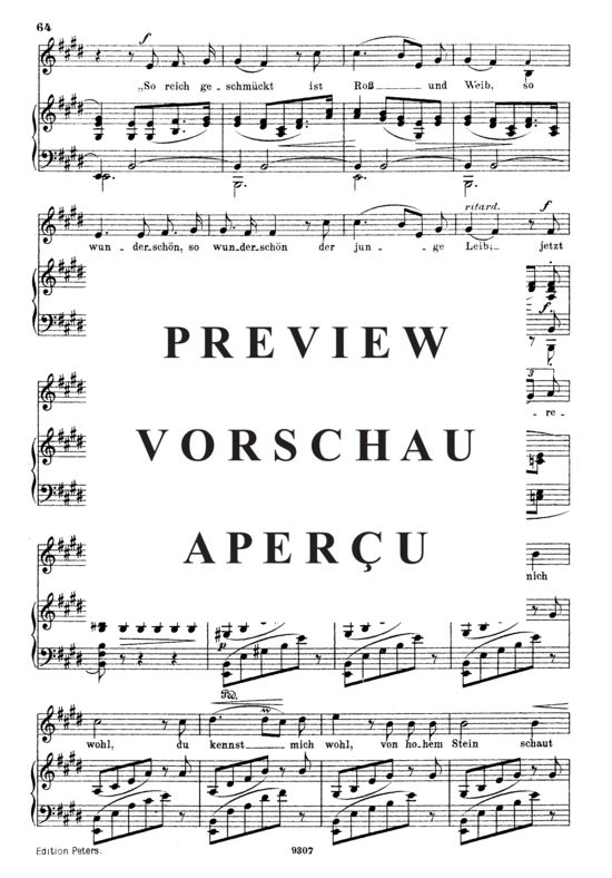 Produktgalerie: Seite 4 von 5 Waldesgespräch Op.39 No.3, , Gesang hoch und Klavier