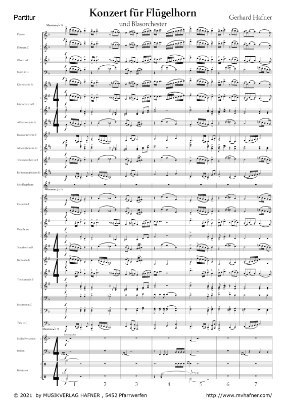 Product gallery: Page 1 of 11 Konzert für Flügelhorn und Blasorchester, , (large wind orchestra)