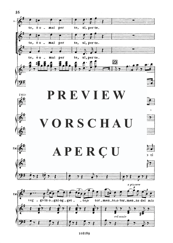 Produktgalerie: Seite 7 von 11 Sventurata, anch'io deliro, , Sopran und Klavier