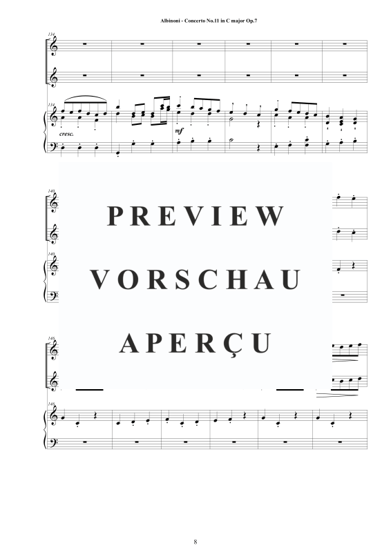 Product gallery: Page 9 of 11 Oboe Concerto No.11 in C-Dur Op.7, , 2 Oboes and Piano/Harpsichord
