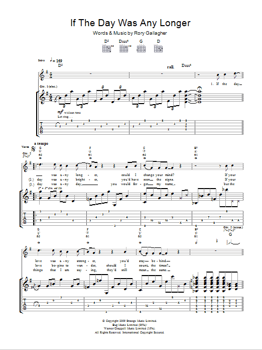 Produktgalerie: Seite 1 von 1 If The Day Was Any Longer, Taste, Gitarre