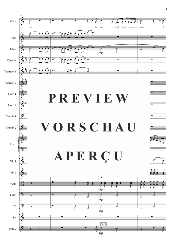 Produktgalerie: Seite 6 von 11 Because, , Solo Gesang und Orchester