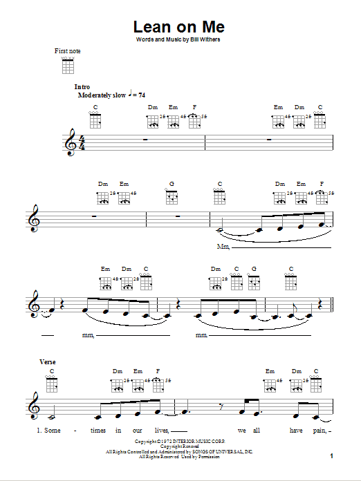 Product gallery: Page 1 of 1 Lean On Me, Bill Withers