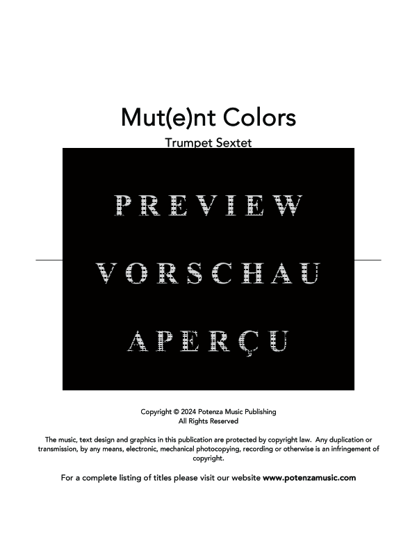 Produktgalerie: Seite 3 von 11 Mut, , (Trompeten Sextett)
