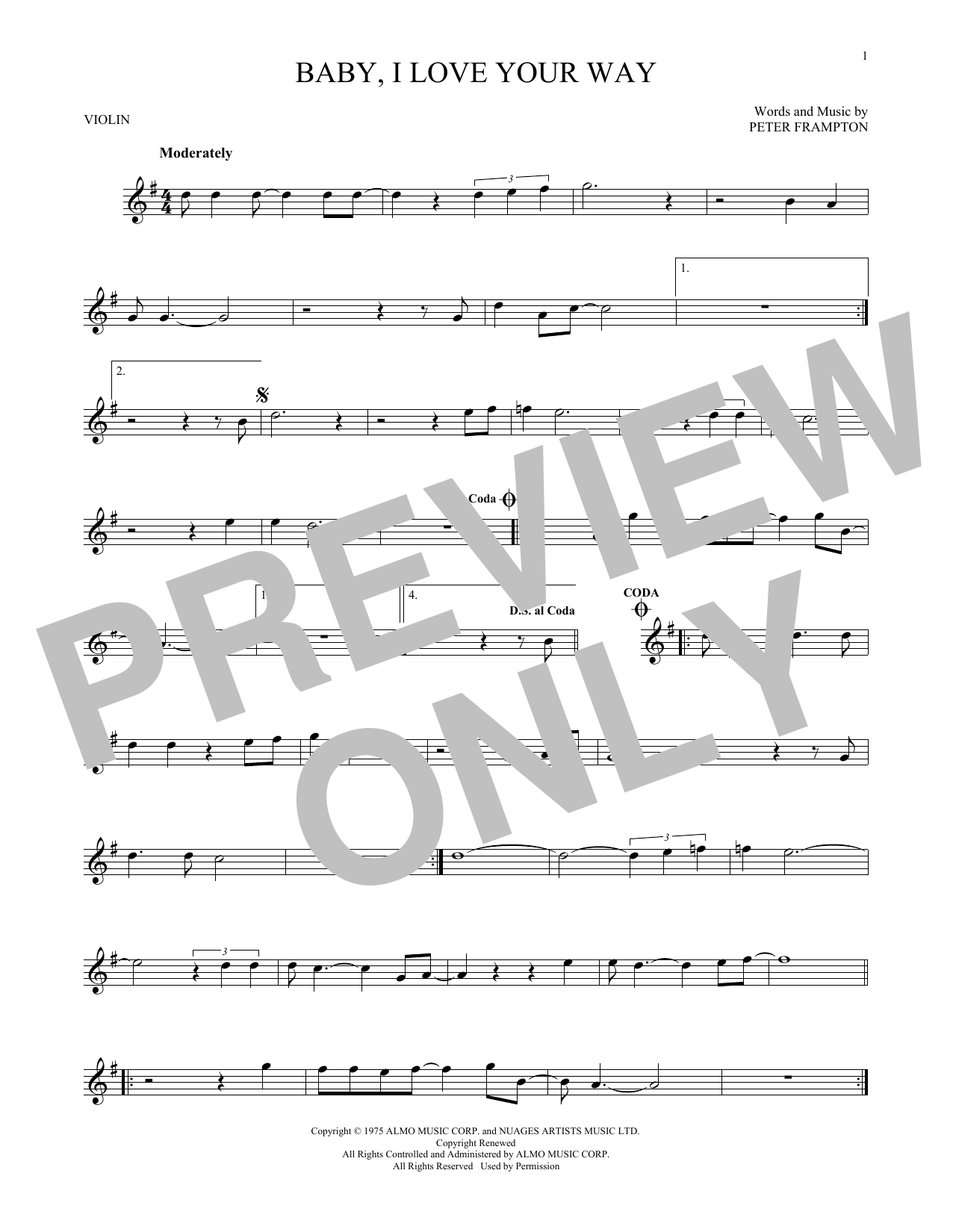 Product gallery: Page 1 of 1 Baby, I Love Your Way, Peter Frampton