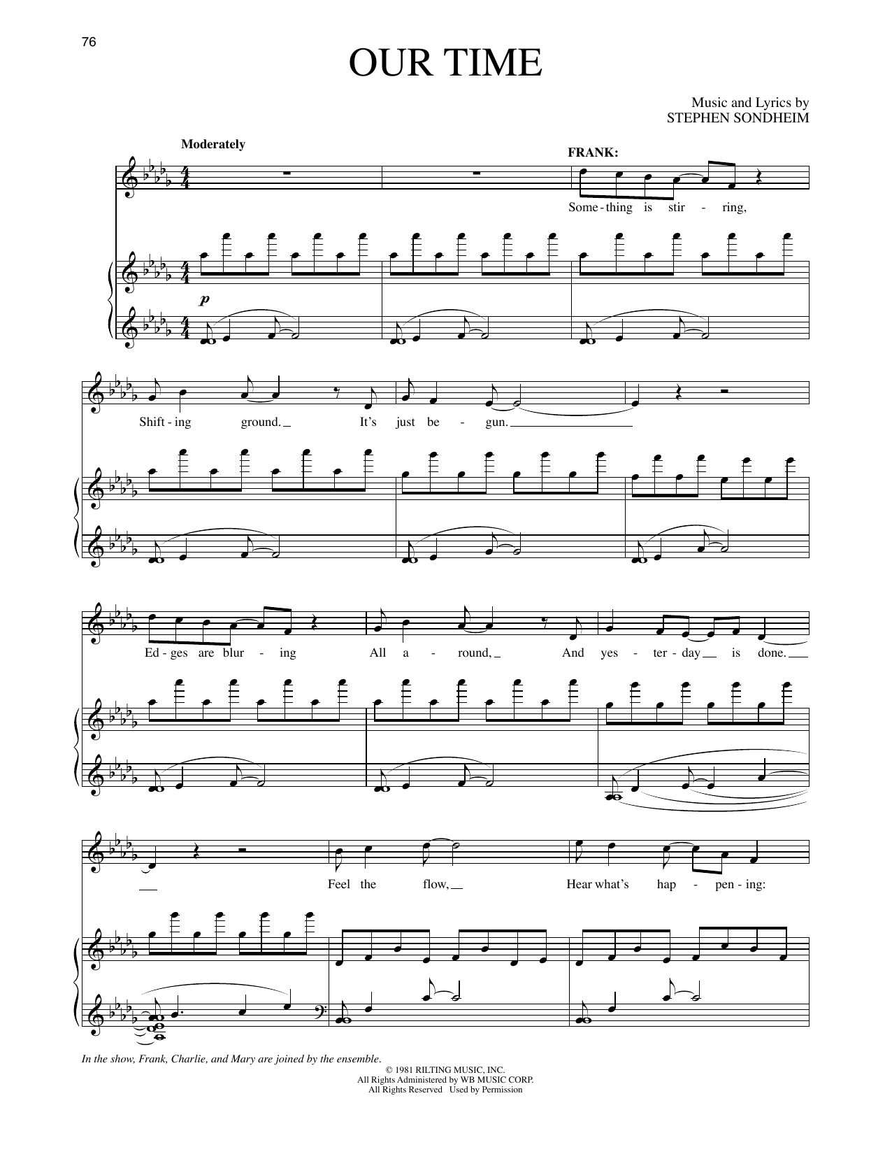 Produktbild zu: Our Time (from Merrily We Roll Along)
