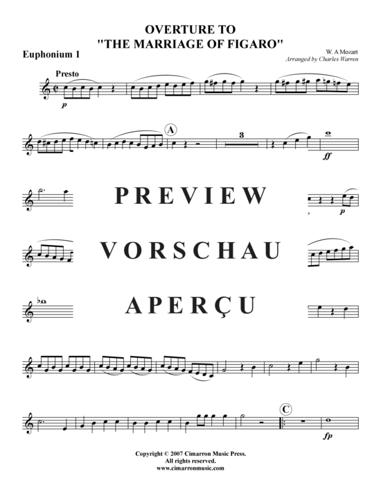 gallery: Hochzeit des Figaro – Ouvertüre , , (Tuba-Ensemble: Bariton/Pos+Tuba)