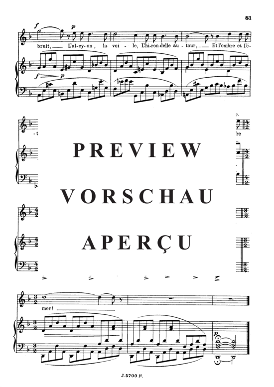 Product gallery: Page 6 of 6 La fleur qui va sur l'eau Op.85 No.2, , High Voice and Piano