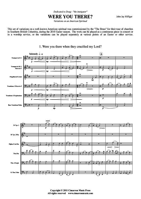 Product picture to: Were You There? Jay Hilfiger