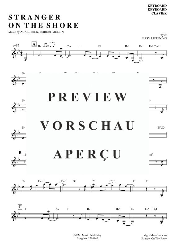 Produktgalerie: Seite 2 von 3 Stranger On The Shore, Bilk, Acker, (Keyboard)