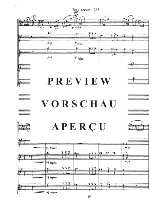Produktgalerie: Seite 18 von 21 Three Cameos , , (Saxophon Quartett + Tuba Solo)