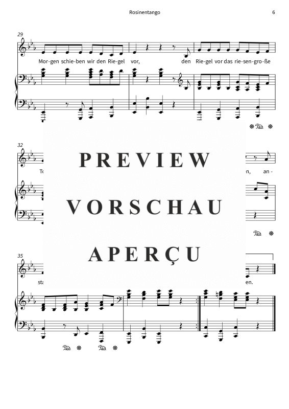 Produktgalerie: Seite 8 von 8 Rosinentango, , Gesang und Klavier