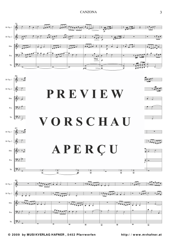 Produktgalerie: Seite 8 von 11 Canzona, , (Blechbläser Quintett)