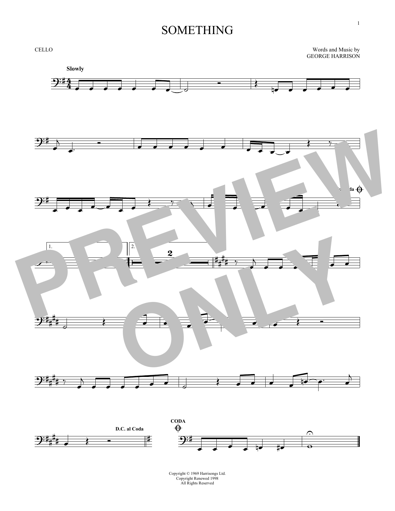 Produktgalerie: Seite 1 von 1 Something, The Beatles, Violoncello