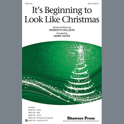 cover: It's Beginning To Look Like Christmas (arr. Mark Hayes), Meredith Willson