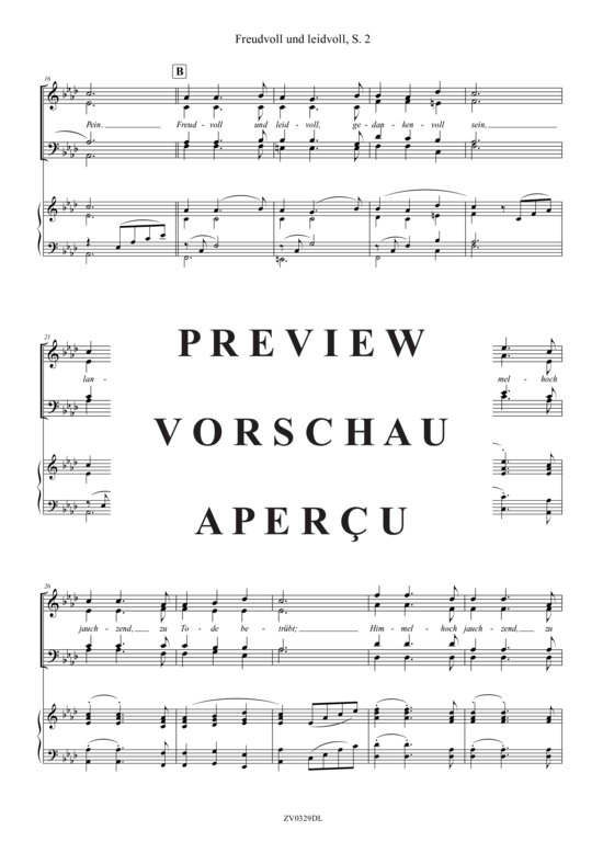 gallery: Freudvoll und leidvoll (Klärchens Lied aus Egmont) , ,  (Gemischter Chor + Klavier)