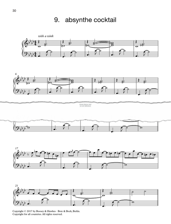 Produktgalerie: Seite 1 von 1 Absinthe Cocktail, Elena Kats-Chernin, Klavier