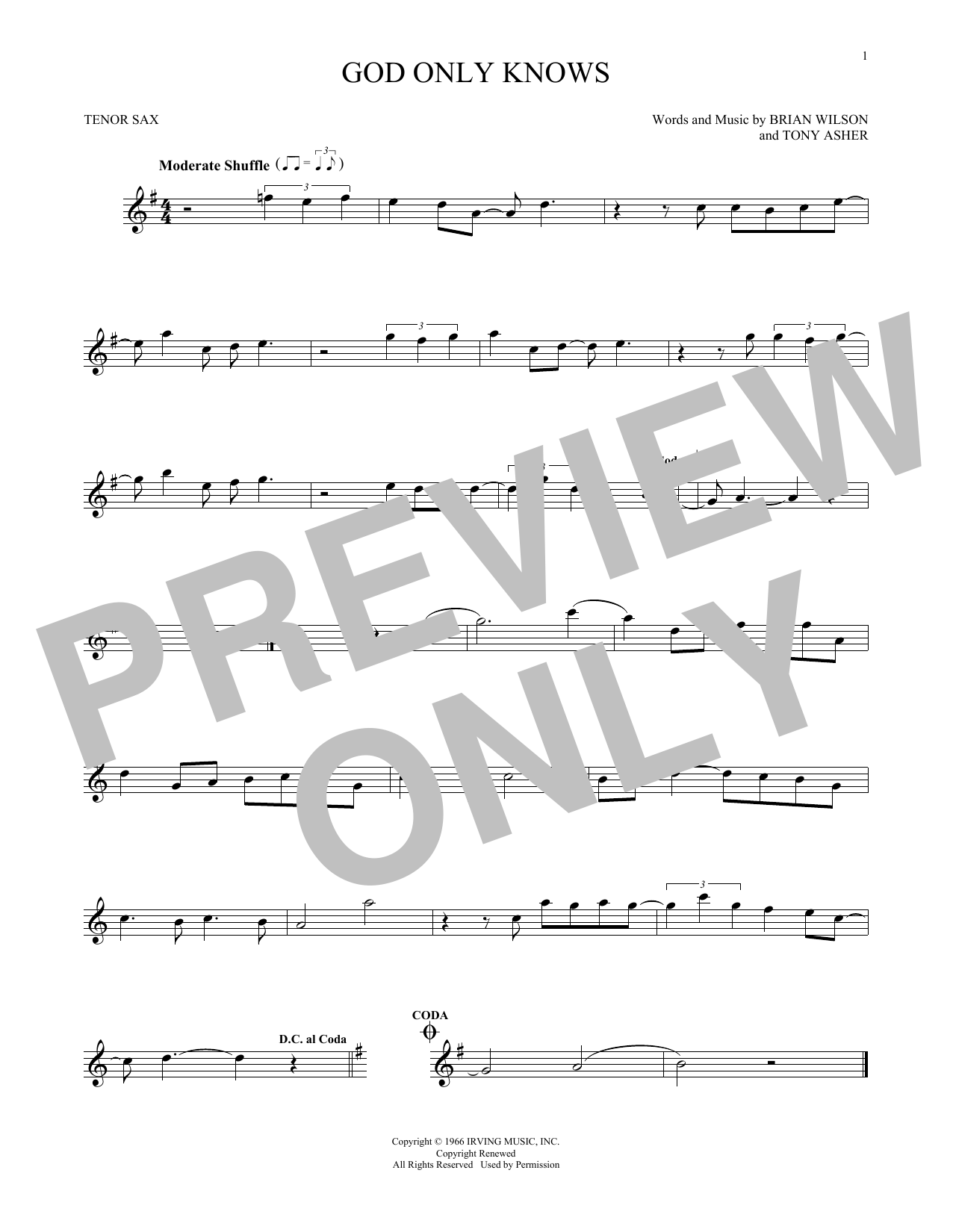 Product gallery: Page 1 of 1 God Only Knows, The Beach Boys