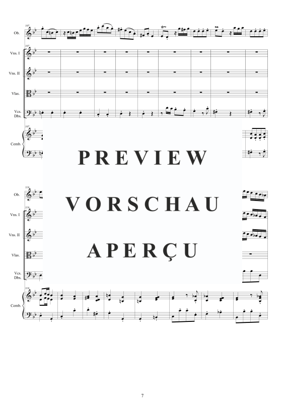Produktgalerie: Seite 8 von 11 Concerto in G minor (I47a), , Oboe, Streicher und Cembalo