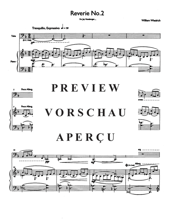gallery: Reverie No 2 , , (Tuba + Klavier)