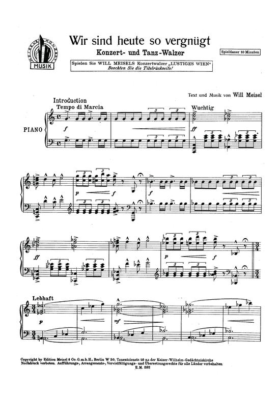 Produktbild zu: Wir sind heute so vergnügtWalzer