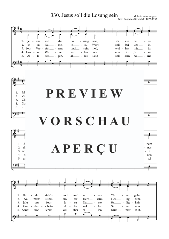 Produktbild zu: Jesus soll die Losung seinAnonym