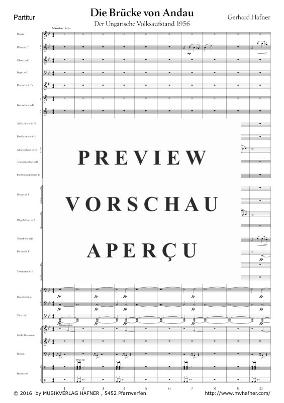 Product gallery: Page 6 of 11 Die Brücke von Andau, , (large wind orchestra)