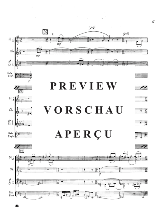 Produktgalerie: Seite 7 von 21 Concertino , , (Gemischtes Ensemble 2x Flöte, Oboe, 2x Klarinette +Euphonium Solo)