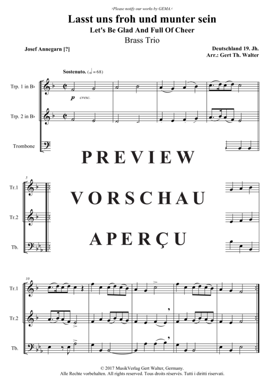 Produktbild zu: Lasst uns froh und munter sein Traditional