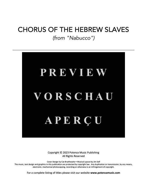 Product gallery: Page 3 of 11 Chorus of Hebrew Slaves, , (tuba and piano)