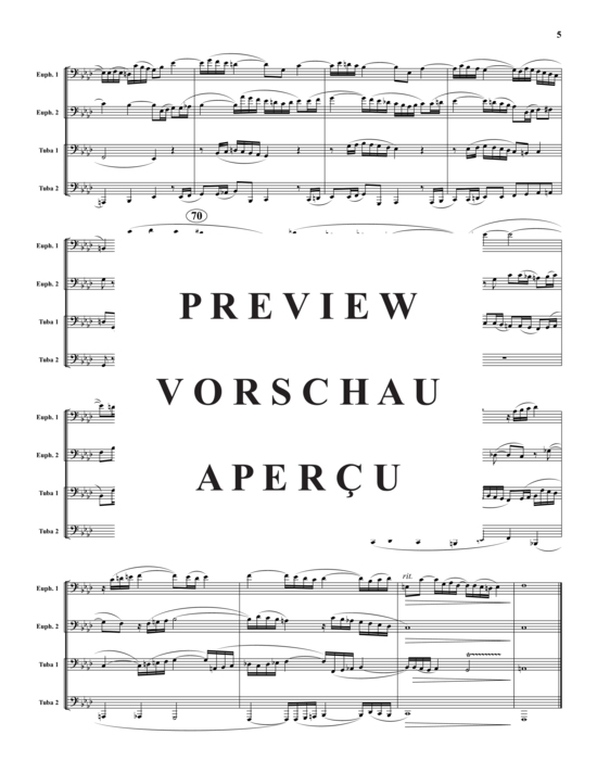 Product gallery: Page 6 of 18 Prelude und Fugue Nr. 12 in F Minor , , (2x Baritone, 2x Tuba)
