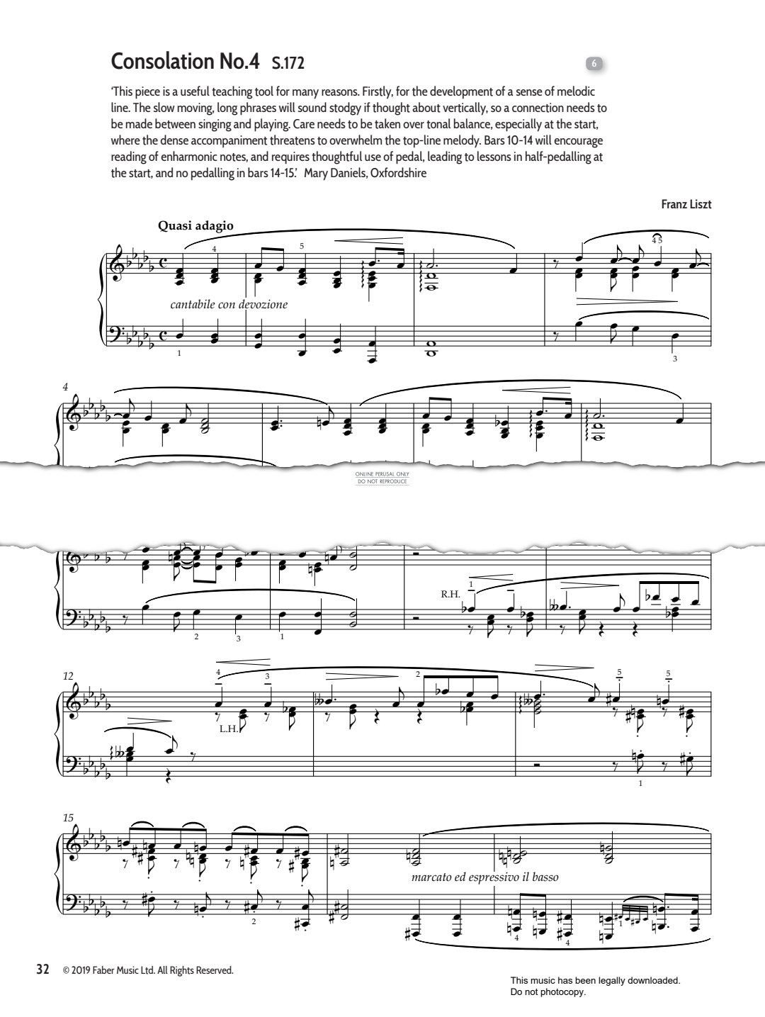 Produktgalerie: Seite 1 von 1 Consolation No.4 S.172, Franz Liszt, Klavier