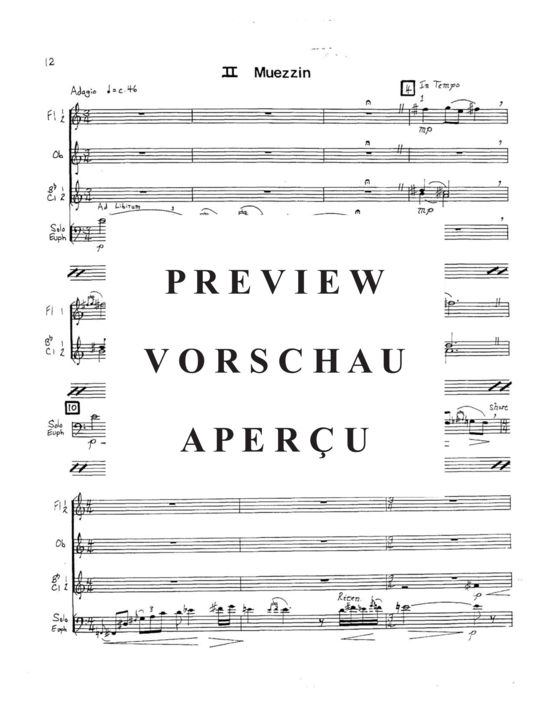 Produktgalerie: Seite 14 von 21 Concertino , , (Gemischtes Ensemble 2x Flöte, Oboe, 2x Klarinette +Euphonium Solo)