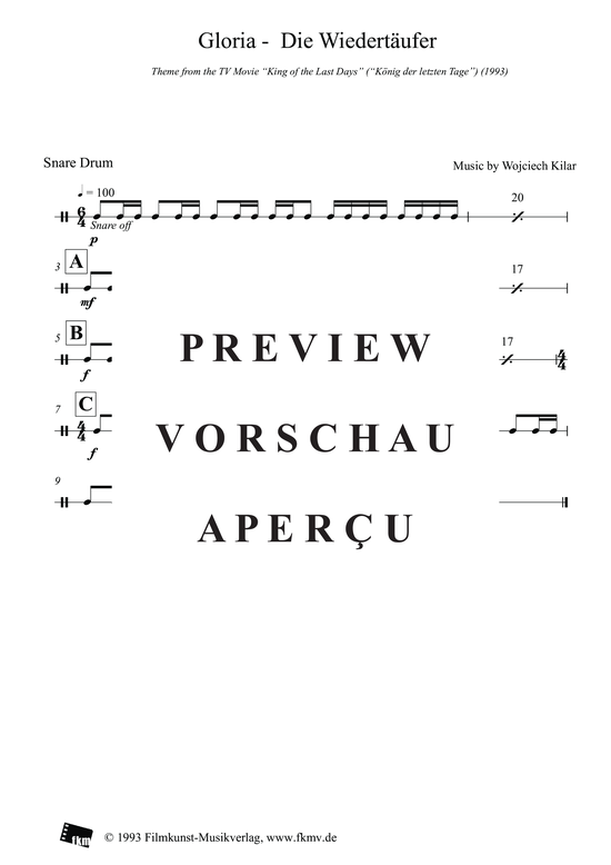 Product gallery: Page 4 of 6 König der letzten Tage - Gloria: Trommel, , Snare Drum