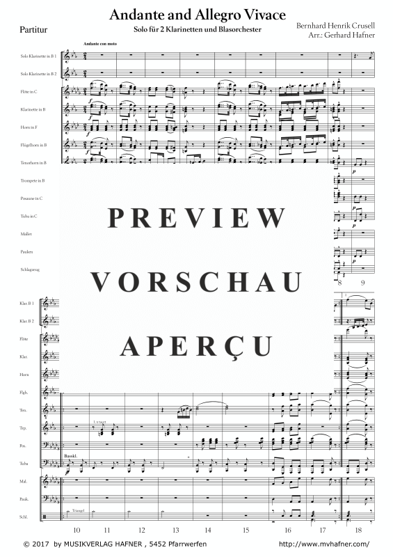 Product gallery: Page 6 of 11 Andante und Allegro Vivace, , (large wind orchestra)